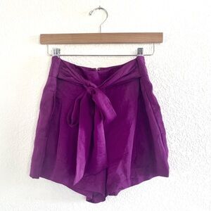 Bisou Bisou | high waisted silky tie short…
